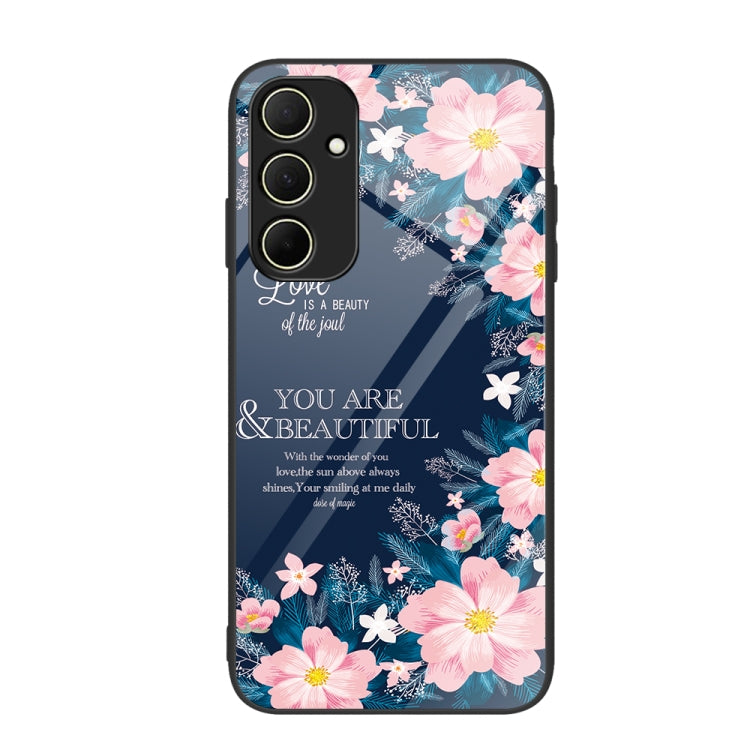 Custodia per telefono in vetro verniciato colorato, For Samsung Galaxy A35 5G