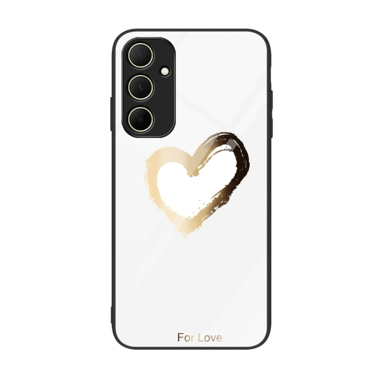 Custodia per telefono in vetro verniciato colorato, For Samsung Galaxy A55 5G
