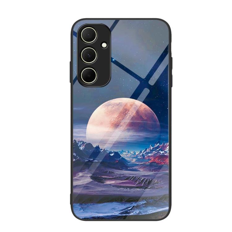 Custodia per telefono in vetro verniciato colorato, For Samsung Galaxy A55 5G