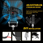 Luce ausiliaria di ingegneria LED per auto da 9-30 V 12 W 6000 K da 2,5 pollici, 9-30V 12W