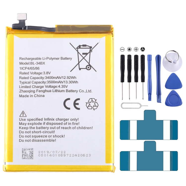 Sostituzione della batteria, For Infinix Note 30 Pro, For Infinix Hot 12 / Hot 20S, For Infinix Zeno X / X6811 / X6810, For Infinix Note 7 / Note 10 / Hot 11S, For Infinix Smart 6 / X6511 / X6511B, For Infinix Hot 9 Play / Hot 10 Play