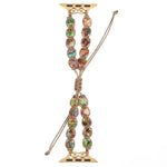 Cinturino per orologio a catena con coulisse e pietre a cuore, For Apple Watch Series 8 41mm, For Apple Watch Series 8 45mm, For Apple Watch SE 2022 40mm, For Apple Watch SE 2022 44mm, For Apple Watch Series 7 41mm, For Apple Watch Series 7 45mm