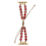 Cinturino per orologio a catena con coulisse e pietre a cuore, For Apple Watch Series 8 41mm, For Apple Watch Series 8 45mm, For Apple Watch SE 2022 40mm, For Apple Watch SE 2022 44mm, For Apple Watch Series 7 41mm, For Apple Watch Series 7 45mm