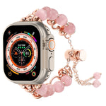 Cinturino per orologio con bracciale in metallo con catena di perle, For Apple Watch SE 2023 44mm, For Apple Watch SE 2023 40mm, For Apple Watch Ultra 2 49mm, For Apple Watch Series 9 45mm, For Apple Watch Series 9 41mm, For Apple Watch Ultra 49mm     ...