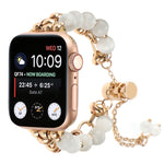 Cinturino per orologio con bracciale in metallo con catena di perle, For Apple Watch SE 2022 40mm, For Apple Watch SE 2022 44mm, For Apple Watch Series 7 41mm, For Apple Watch Series 7 45mm, For Apple Watch SE 40mm, For Apple Watch SE 44mm             ...