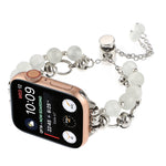 Cinturino per orologio con bracciale in metallo con catena di perle, For Apple Watch Series 5 44mm, For Apple Watch Series 5 40mm, For Apple Watch Series 4 44mm, For Apple Watch Series 4 40mm, For Apple Watch Series 3 38mm, For Apple Watch Series 3 42m...