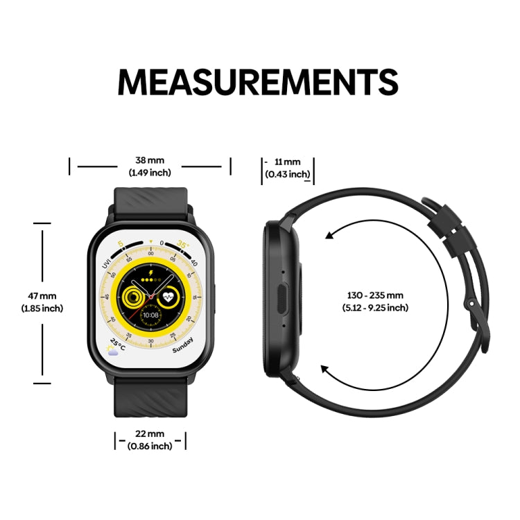 Zeblaze GTS 3 Orologio da chiamata Bluetooth intelligente impermeabile IP68 da 2,03 pollici