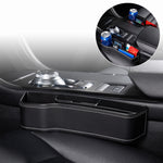 Auto multifunzionale Console Box Portabicchieri Sedile Gap Side Storage Box, stile in pelle, Brown Front Passenger Seat, Beige Front Passenger Seat, Black Front Passenger Seat, Black Main Driver Seat, Beige Main Driver Seat, Brown Main Driver Seat