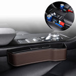 Auto multifunzionale Console Box Portabicchieri Sedile Gap Side Storage Box, stile in pelle, Brown Front Passenger Seat, Beige Front Passenger Seat, Black Front Passenger Seat, Black Main Driver Seat, Beige Main Driver Seat, Brown Main Driver Seat