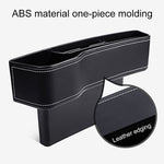 Auto multifunzionale Console Box Portabicchieri Sedile Gap Side Storage Box, stile in pelle, Brown Front Passenger Seat, Beige Front Passenger Seat, Black Front Passenger Seat, Black Main Driver Seat, Beige Main Driver Seat, Brown Main Driver Seat