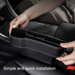 Auto multifunzionale Console Box Portabicchieri Sedile Gap Side Storage Box, stile in pelle, Brown Front Passenger Seat, Beige Front Passenger Seat, Black Front Passenger Seat, Black Main Driver Seat, Beige Main Driver Seat, Brown Main Driver Seat