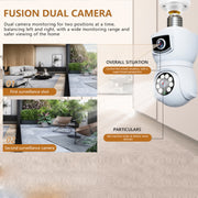 La telecamera intelligente con rilevamento del movimento a doppia lente DP41 supporta l'interfono vocale, DP41 (White), DP41 (Black)