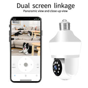 La telecamera intelligente per visione notturna con rilevamento del movimento a lampadina DP43 supporta l'interfono vocale, DP43