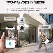 La telecamera intelligente per visione notturna con rilevamento del movimento a lampadina DP44 supporta l'interfono vocale, DP44