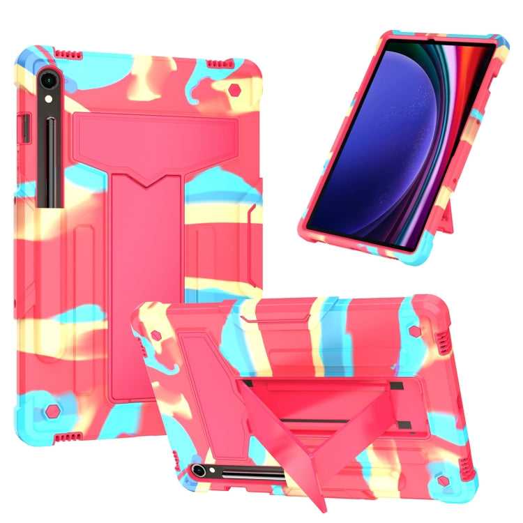 Custodia per tablet PC ibrida in silicone robot T Holder, For Samsung Galaxy Tab S9 FE+ / S9+, For Samsung Galaxy Tab S9 FE / S9, For Samsung Galaxy Tab A9+, For Samsung Galaxy Tab A9