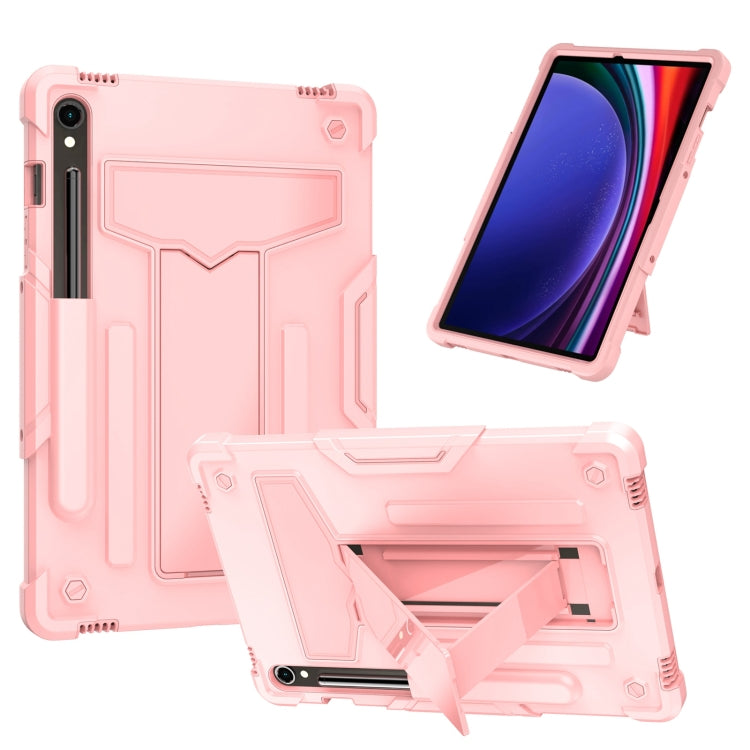 Custodia per tablet PC ibrida in silicone robot T Holder, For Samsung Galaxy Tab S9 FE+ / S9+, For Samsung Galaxy Tab S9 FE / S9, For Samsung Galaxy Tab A9+, For Samsung Galaxy Tab A9