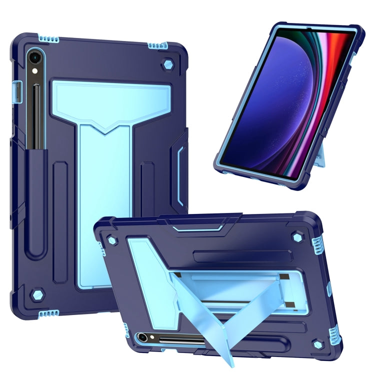 Custodia per tablet PC ibrida in silicone robot T Holder, For Samsung Galaxy Tab S9 FE+ / S9+, For Samsung Galaxy Tab S9 FE / S9, For Samsung Galaxy Tab A9+, For Samsung Galaxy Tab A9