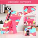Custodia per tablet PC ibrida in silicone robot T Holder, For Samsung Galaxy Tab S9 FE+ / S9+, For Samsung Galaxy Tab S9 FE / S9, For Samsung Galaxy Tab A9+, For Samsung Galaxy Tab A9