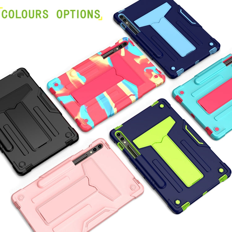 Custodia per tablet PC ibrida in silicone robot T Holder, For Samsung Galaxy Tab S9 FE+ / S9+, For Samsung Galaxy Tab S9 FE / S9, For Samsung Galaxy Tab A9+, For Samsung Galaxy Tab A9