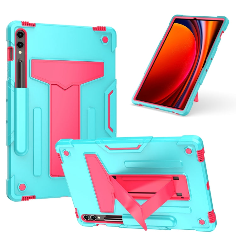 Custodia per tablet PC ibrida in silicone robot T Holder, For Samsung Galaxy Tab S9 FE+ / S9+, For Samsung Galaxy Tab S9 FE / S9, For Samsung Galaxy Tab A9+, For Samsung Galaxy Tab A9