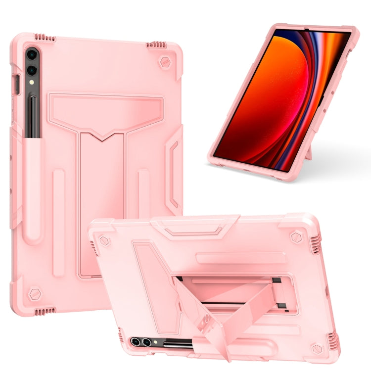 Custodia per tablet PC ibrida in silicone robot T Holder, For Samsung Galaxy Tab S9 FE+ / S9+, For Samsung Galaxy Tab S9 FE / S9, For Samsung Galaxy Tab A9+, For Samsung Galaxy Tab A9