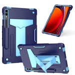 Custodia per tablet PC ibrida in silicone robot T Holder, For Samsung Galaxy Tab S9 FE+ / S9+, For Samsung Galaxy Tab S9 FE / S9, For Samsung Galaxy Tab A9+, For Samsung Galaxy Tab A9
