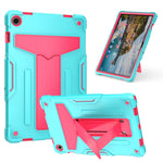 Custodia per tablet PC ibrida in silicone robot T Holder, For Samsung Galaxy Tab S9 FE+ / S9+, For Samsung Galaxy Tab S9 FE / S9, For Samsung Galaxy Tab A9+, For Samsung Galaxy Tab A9