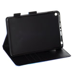Custodia in pelle piatta a trama piatta con slot per schede e portafoglio e supporto e funzione Sleep / Wake-up, For Amazon Kindle Fire HD 8 (2020)