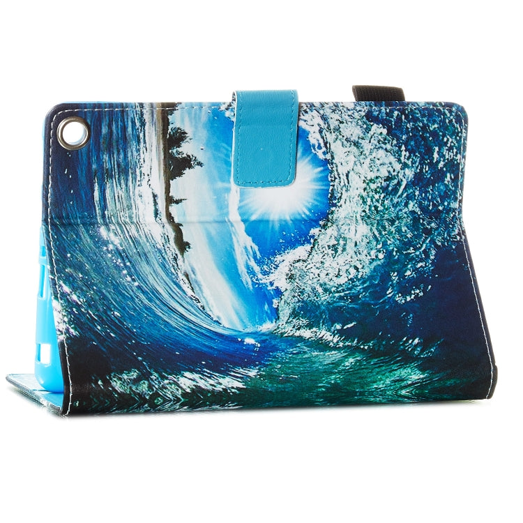 Custodia in pelle piatta a trama piatta con slot per schede e portafoglio e supporto e funzione Sleep / Wake-up, For Amazon Kindle Fire HD 8 (2020)