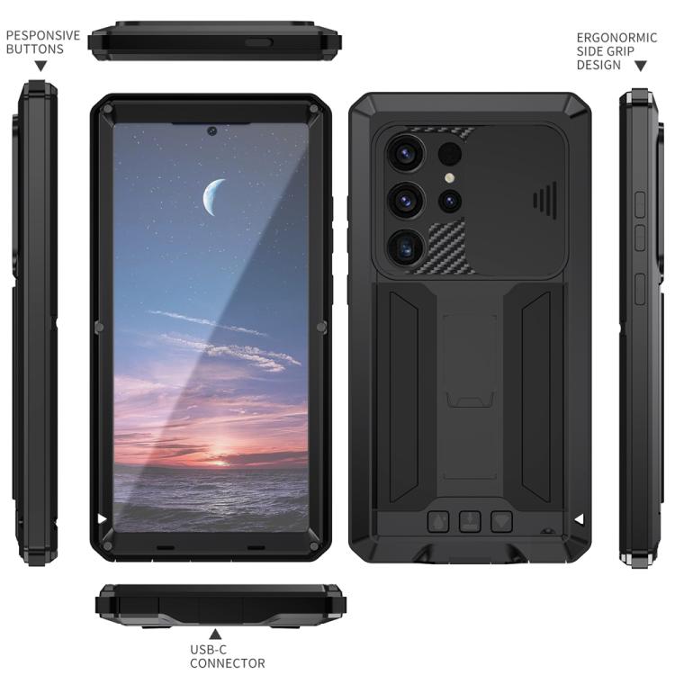 Custodia impermeabile con supporto per Samsung Galaxy S25 Ultra