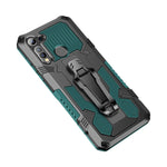 Machine Armor Warrior PC antiurto + custodia protettiva in TPU, For Motorola Moto G8 Power