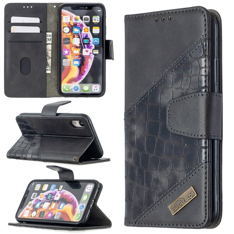 Custodia portafoglio in pelle sintetica per iPhone XR/XS/X