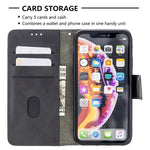 Custodia portafoglio in pelle sintetica per iPhone XR/XS/X