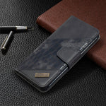 Custodia portafoglio in pelle sintetica per iPhone XR/XS/X