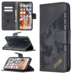 Custodia portafoglio in pelle sintetica per iPhone XR/XS/X