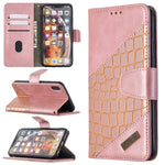 Custodia portafoglio in pelle sintetica per iPhone XR/XS/X