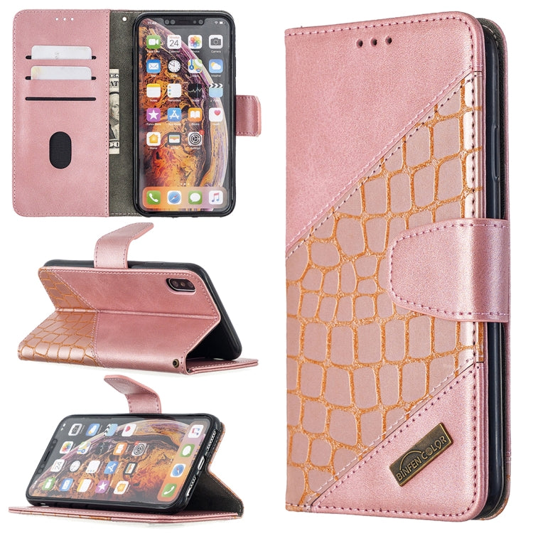 Custodia portafoglio in pelle sintetica per iPhone XR/XS/X