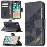 Custodia portafoglio in pelle sintetica per iPhone XR/XS/X