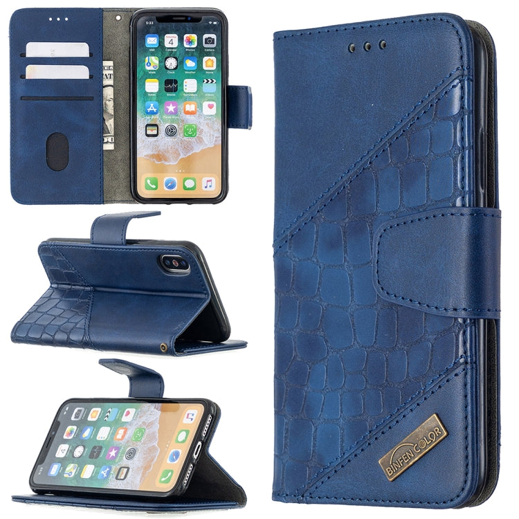 Custodia portafoglio in pelle sintetica per iPhone XR/XS/X