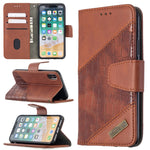 Custodia portafoglio in pelle sintetica per iPhone XR/XS/X