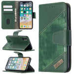 Custodia portafoglio in pelle sintetica per iPhone XR/XS/X