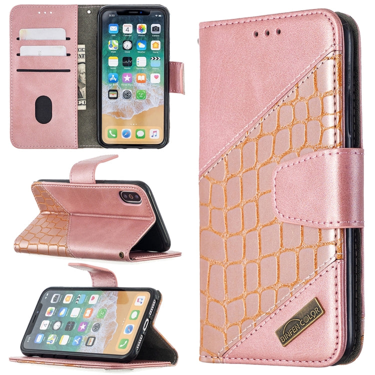 Custodia portafoglio in pelle sintetica per iPhone XR/XS/X