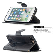 Custodia in pelle sintetica per iPhone 8 Plus e 11