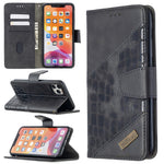 Custodia portafoglio in pelle sintetica per iPhone 8 Plus e 11