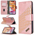Custodia portafoglio in pelle sintetica per iPhone 8 Plus e 11