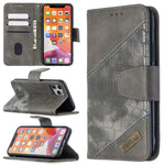 Custodia portafoglio in pelle sintetica per iPhone 8 Plus e 11