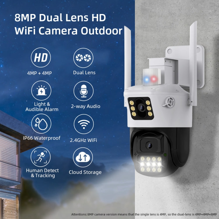 Telecamera IP WiFi con visione notturna e rilevamento movimento