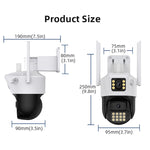 Telecamera IP WiFi con visione notturna e rilevamento movimento