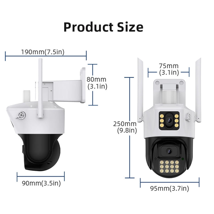 Telecamera IP WiFi con visione notturna e rilevamento movimento