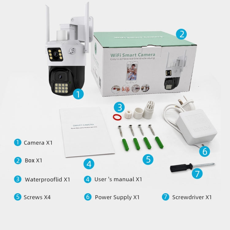 Telecamera IP WiFi con visione notturna e rilevamento movimento